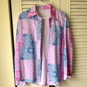 SHEIN Bandanna Jeans Jacket